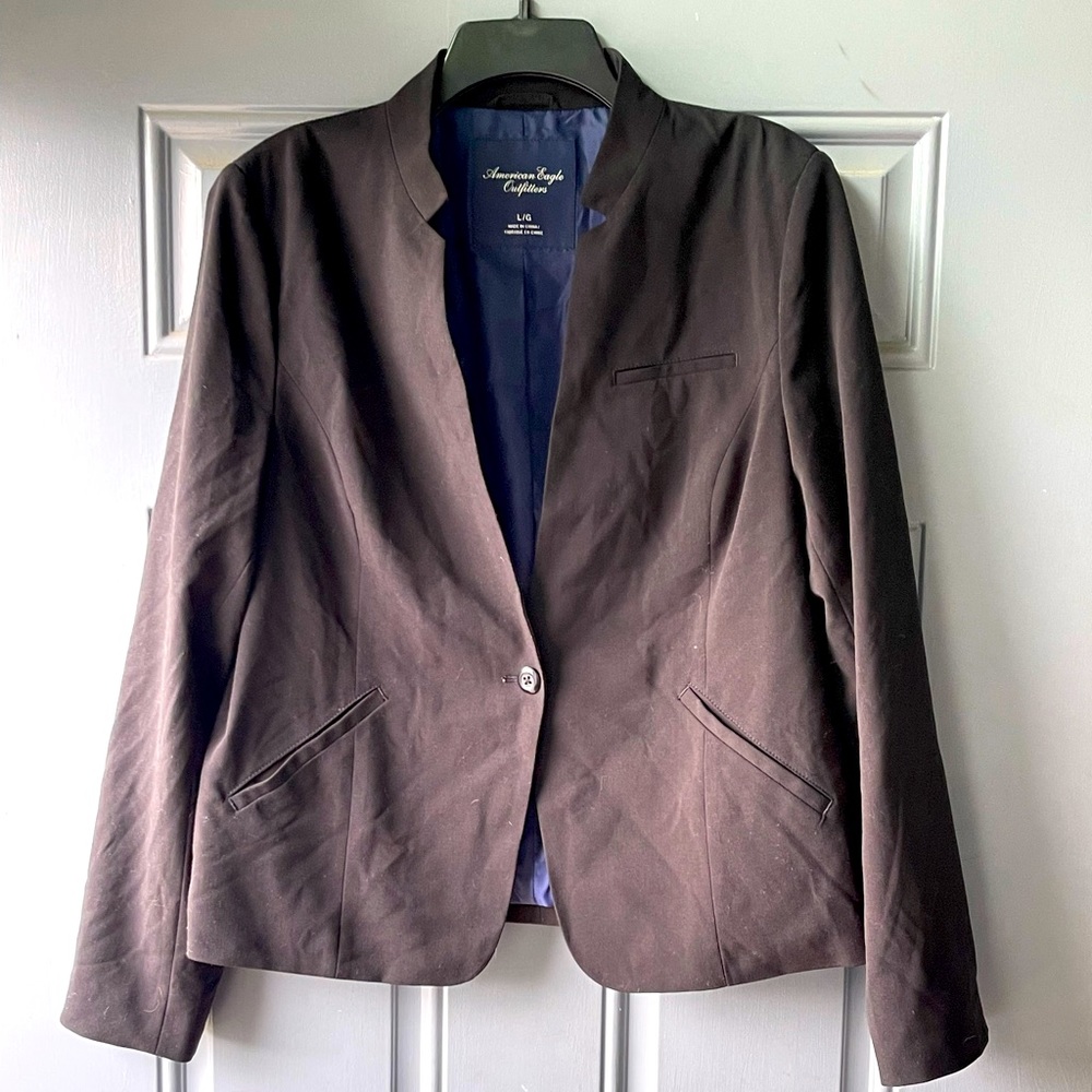 American Eagle Black Blazer sz L NWT